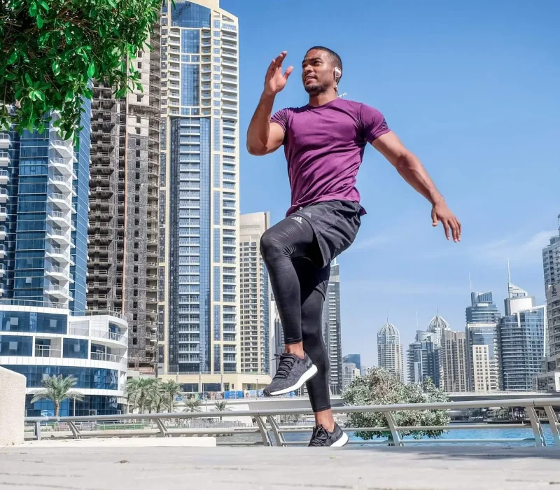 Man Balance Building